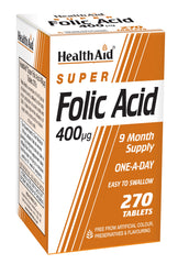 Health Aid Super Folic Acid 400ug 270's