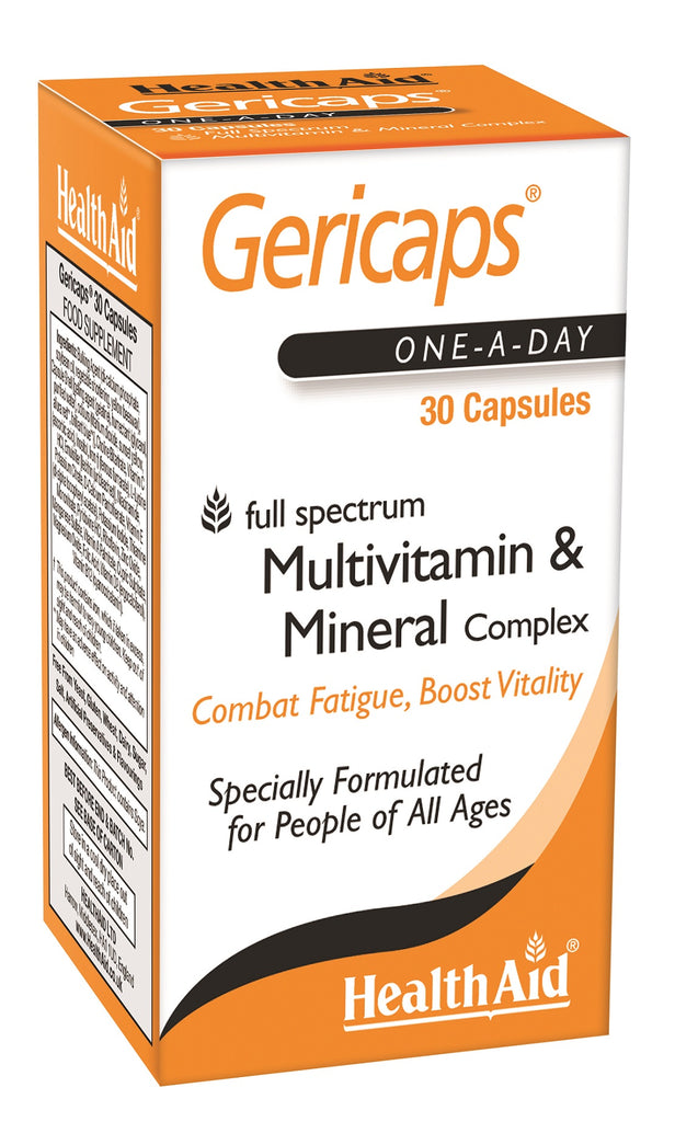 Health Aid Gericaps Multivitamin & Mineral Complex 30's