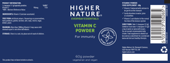 Higher Nature Vitamin C Powder 60g (Formerly Buffered Vit C) 60g