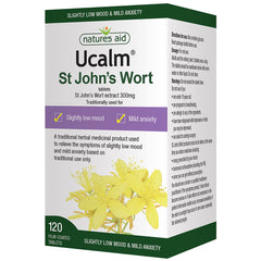 Natures Aid Ucalm® 300mg (St John's Wort) 120's