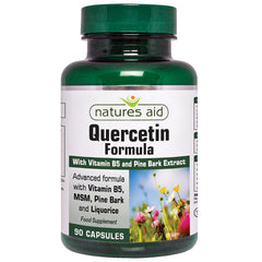 Natures Aid Quercetin Formula with Vitamin B5 and Pine Bark Extract 90's
