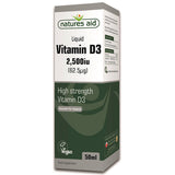 Natures Aid Vitamin D3 2500iu Liquid 50ml (Vegan)