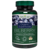 Natures Aid Organic Superfoods Bilberry 7500mg 60's