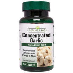 Natures Aid Concentrated Garlic 2000\'b5g Allicin 90's