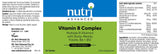 Nutri Advanced Vitamin B Complex (Formerly B-Complex) 90's