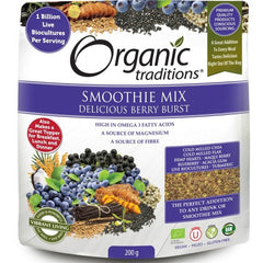 Organic Traditions Smoothie Mix Delicious Berry Burst 200g