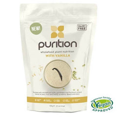Purition Wholefood Nutrition With Vanilla DAIRY FREE 500g