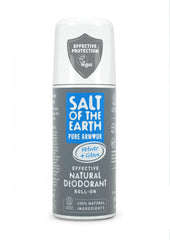 Salt of the Earth Vetiver + Citrus Natural Deodorant for Men Roll On 75ml (Pure Armour Explorer)