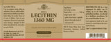 Solgar Lecithin Soya 1360mg 100's