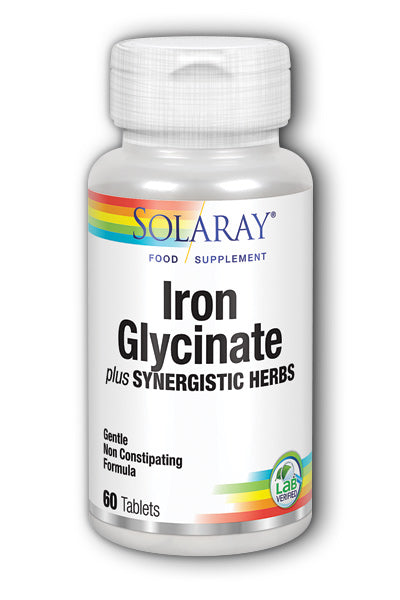 Solaray Iron Glycinate 25mg 60's