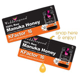 Wedderspoon Honey on the Go - KFactor 16 Manuka Honey Snappacks 24's