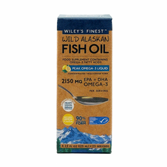 Wiley's Finest Wild Alaskan Fish Oil Peak Omega-3 Liquid 2300mg (Lemon) 125ml